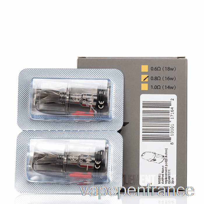 Dotmod Dotpod Nano Dosettes De Remplacement Dosettes 0,8ohm Stylo Vape